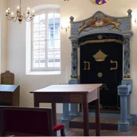L'intérieur de la synagogue de Pfaffenhoffen DR