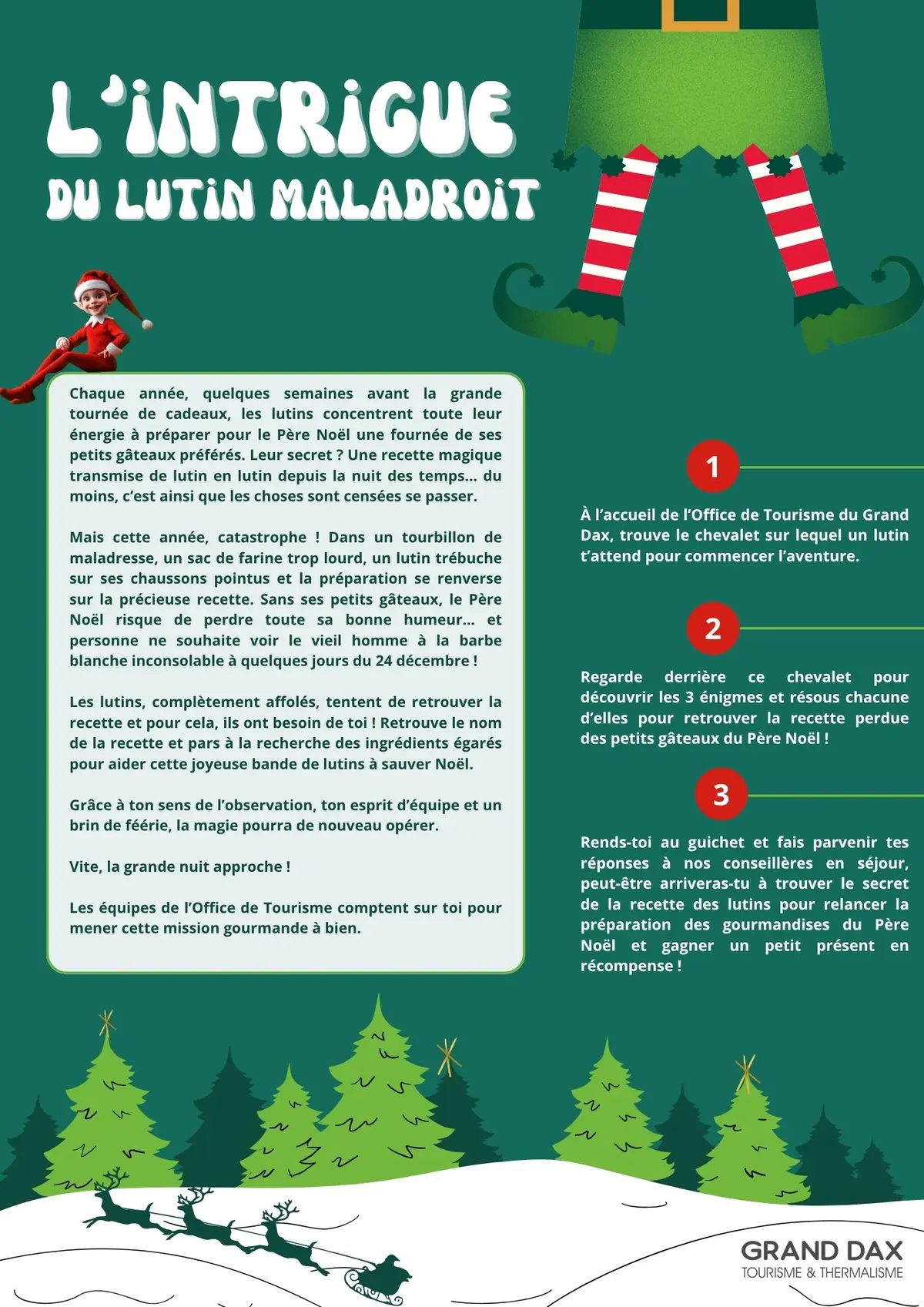 L'intrigue du lutin maladroit - Jeu d'énigme pour Noël