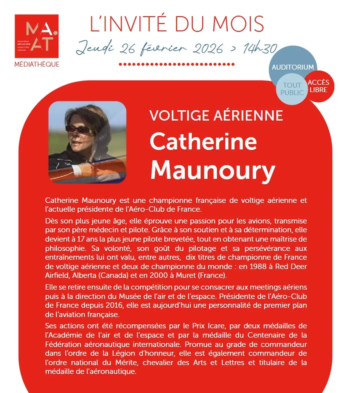 L'invité du mois : Catherine Maunoury