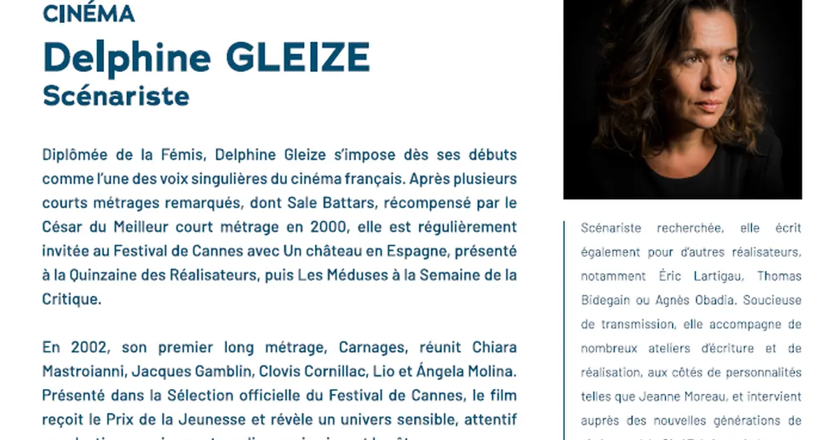 L'invité du mois : Delphine GLEIZE