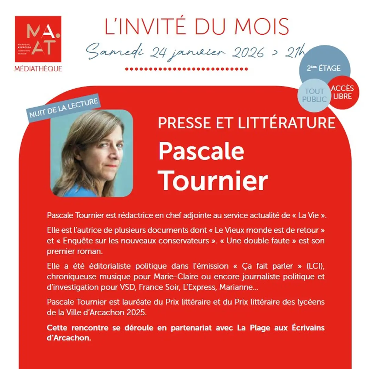 L'invité du mois : Pascale Tournier