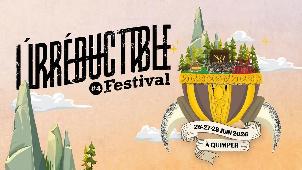 Affiche L'Irréductible Festival de Quimper 2026