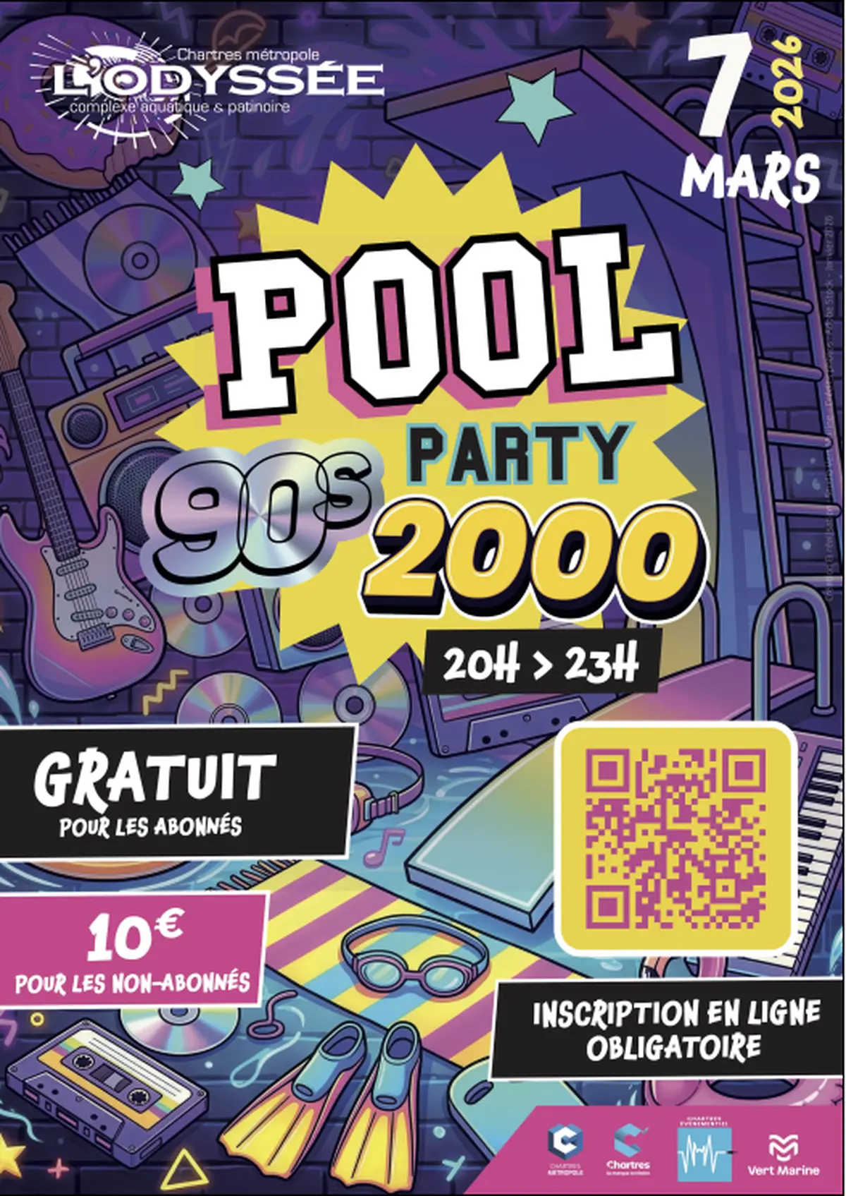 L'Odyssée : Pool party année 90/2000