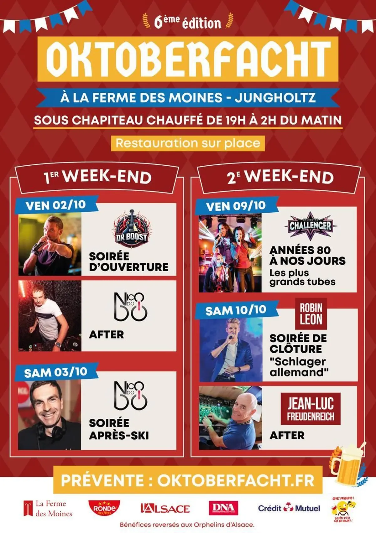Le programme de la fête de la bière à Junghlotz - Oktoberfacht 2026
