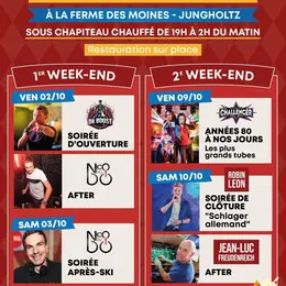 Le programme de la fête de la bière à Junghlotz - Oktoberfacht 2026