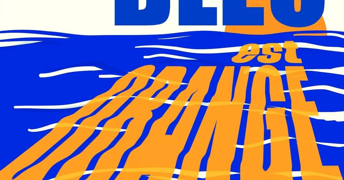 L'ombre du bleu est orange