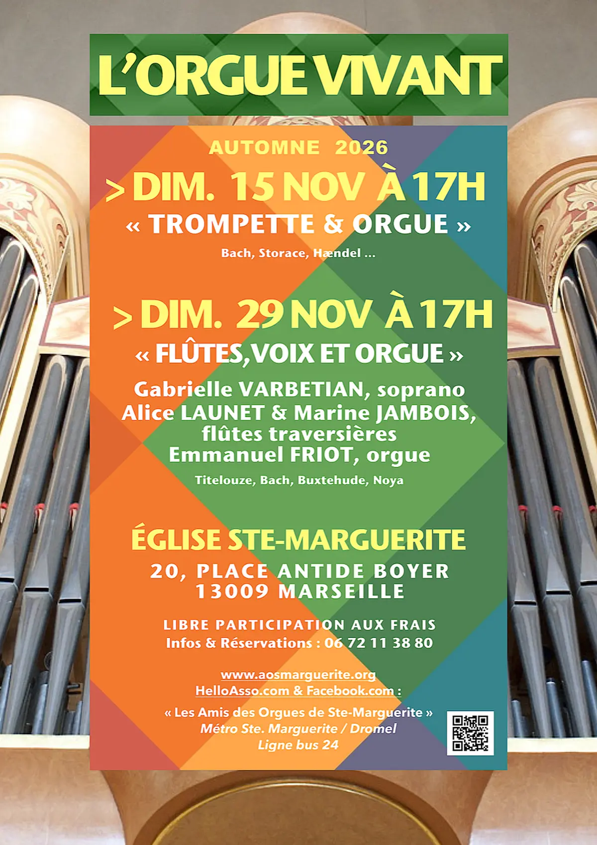 L'orgue vivant - automne 2026