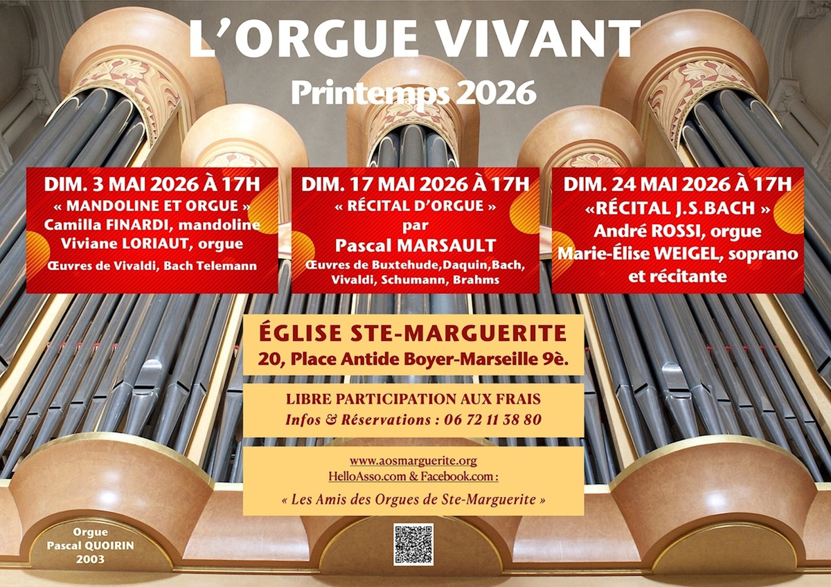 L'Orgue Vivant - festival de printemps à Sainte-Marguerite