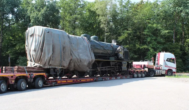 Un transporteur de près de 30 mètres pour madame de fer