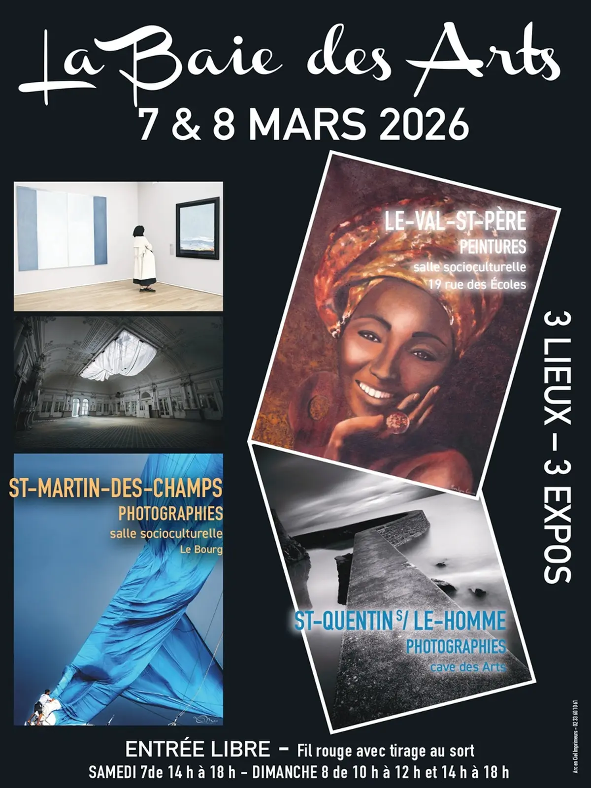 La Baie des Arts 3 lieux - 3 expos