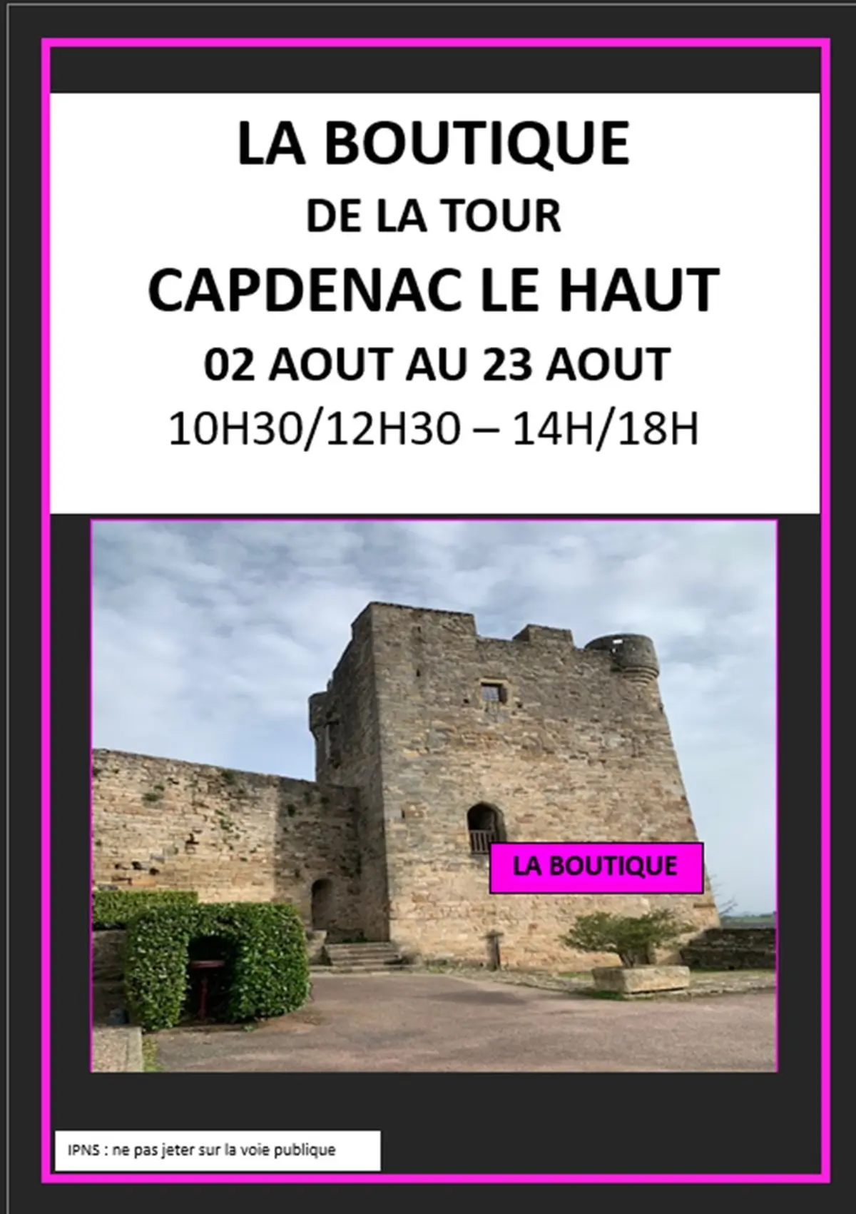 La boutique de la Tour à Capdenac le Haut