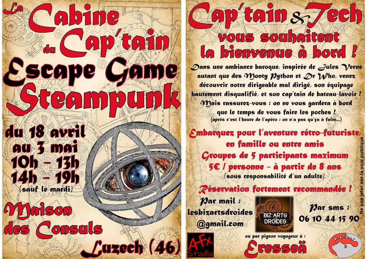 La Cabine du Cap’tain - Escape Game Steampunk