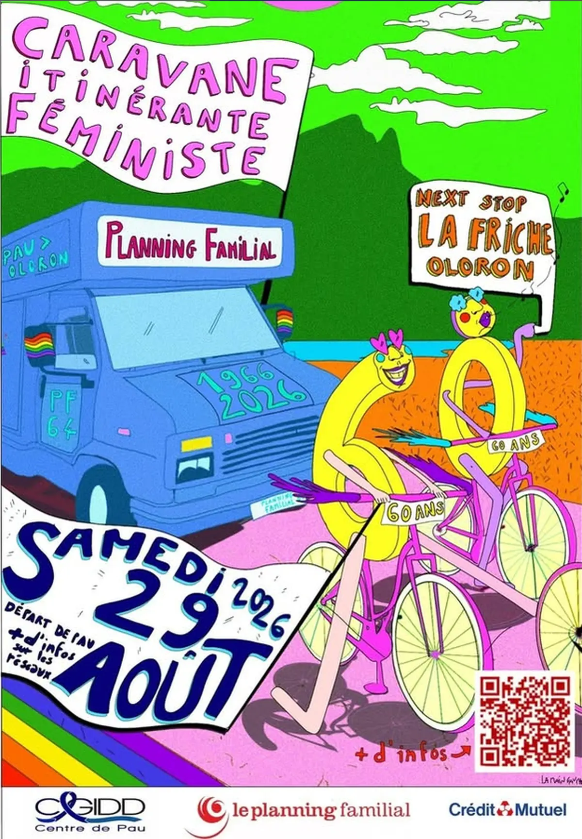La Caravane Itinérante Féministe - 60 ans du Planning Familial 64