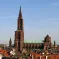 La cathédrale de Strasbourg se voit de loin dans la plaine &copy; Jonathan Martz