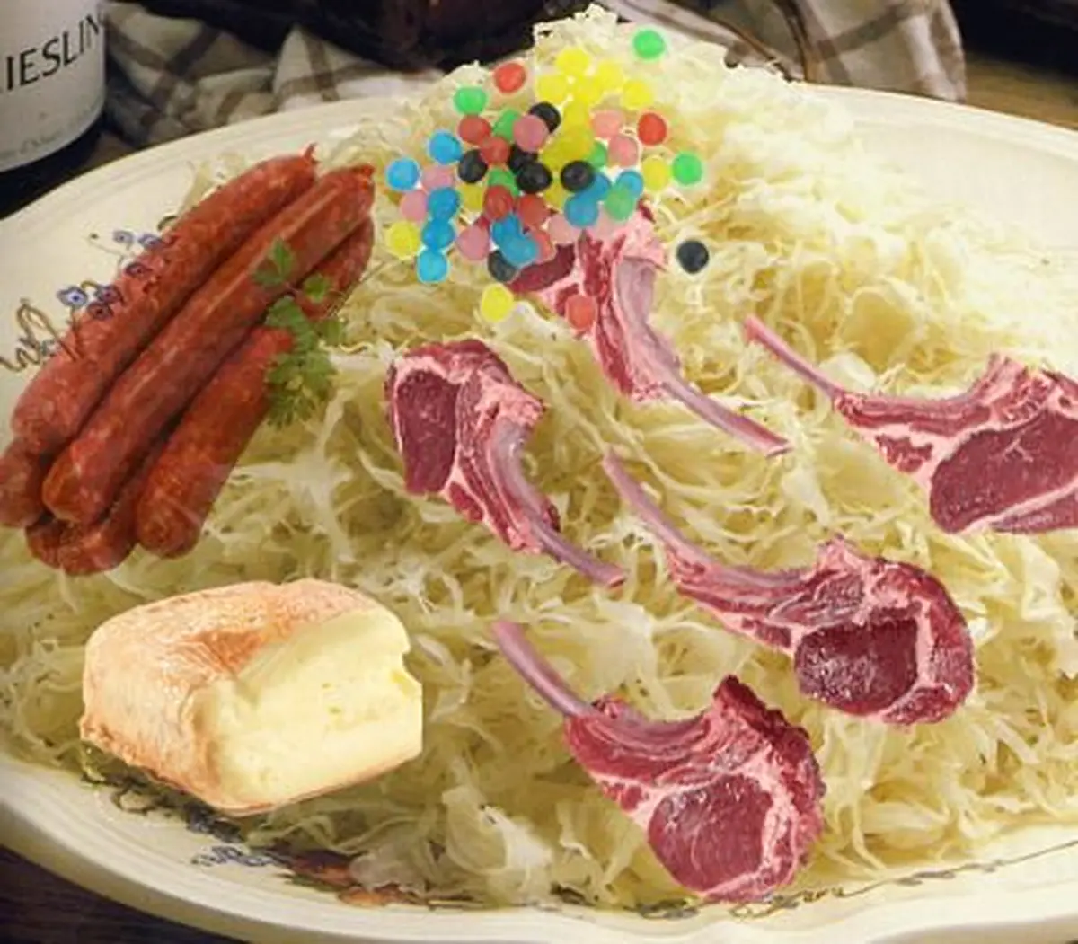 Magnifique plat de la choucroute revisitée !