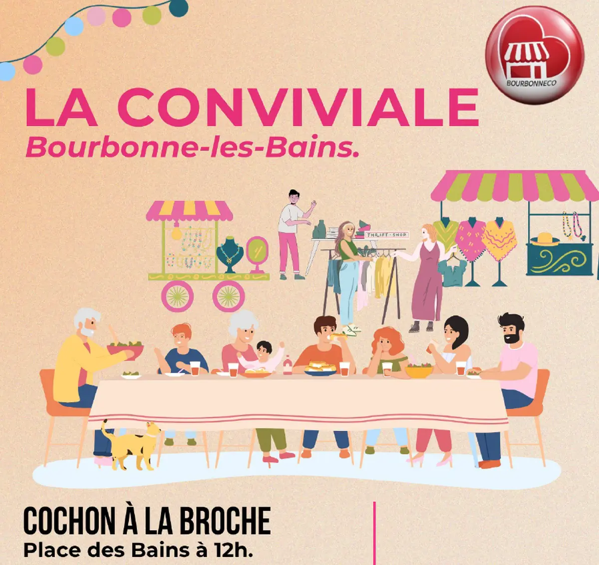La conviviale Cochon à la Brochepar Bourbonneco