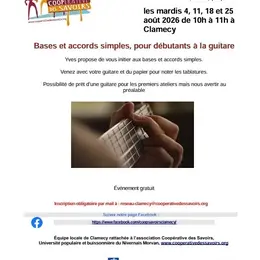 La Coopérative des savoirs propose : Bases et accords simples pour débutants à la guitare