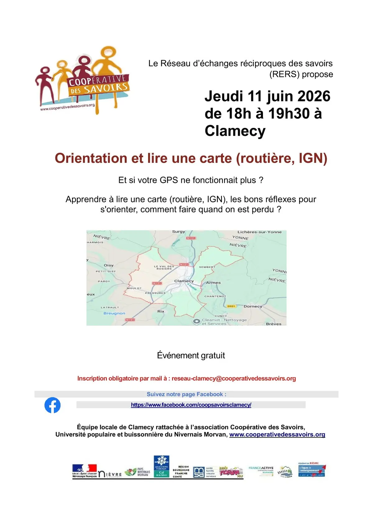 La coopérative des savoirs propose : Orientation et lire une carte (routière, IGN)