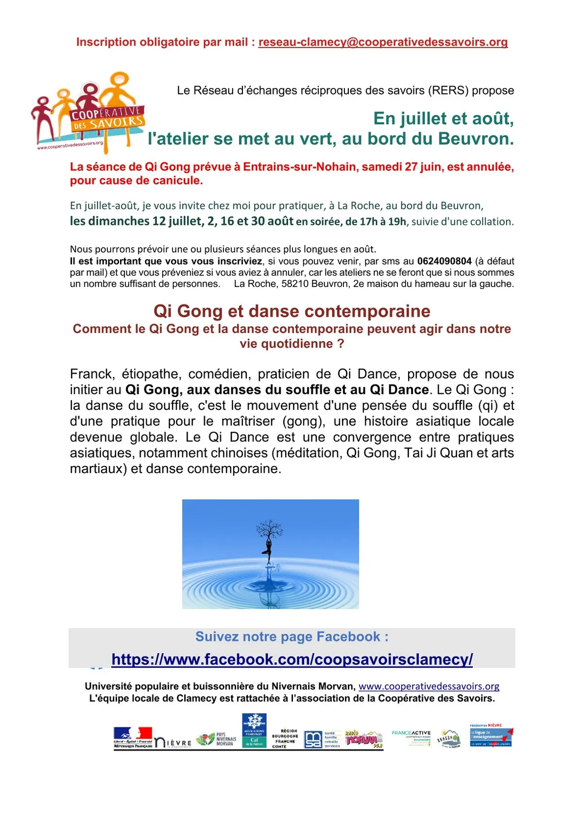 La Coopérative des savoirs propose : Qi Gong et danse contemporaine