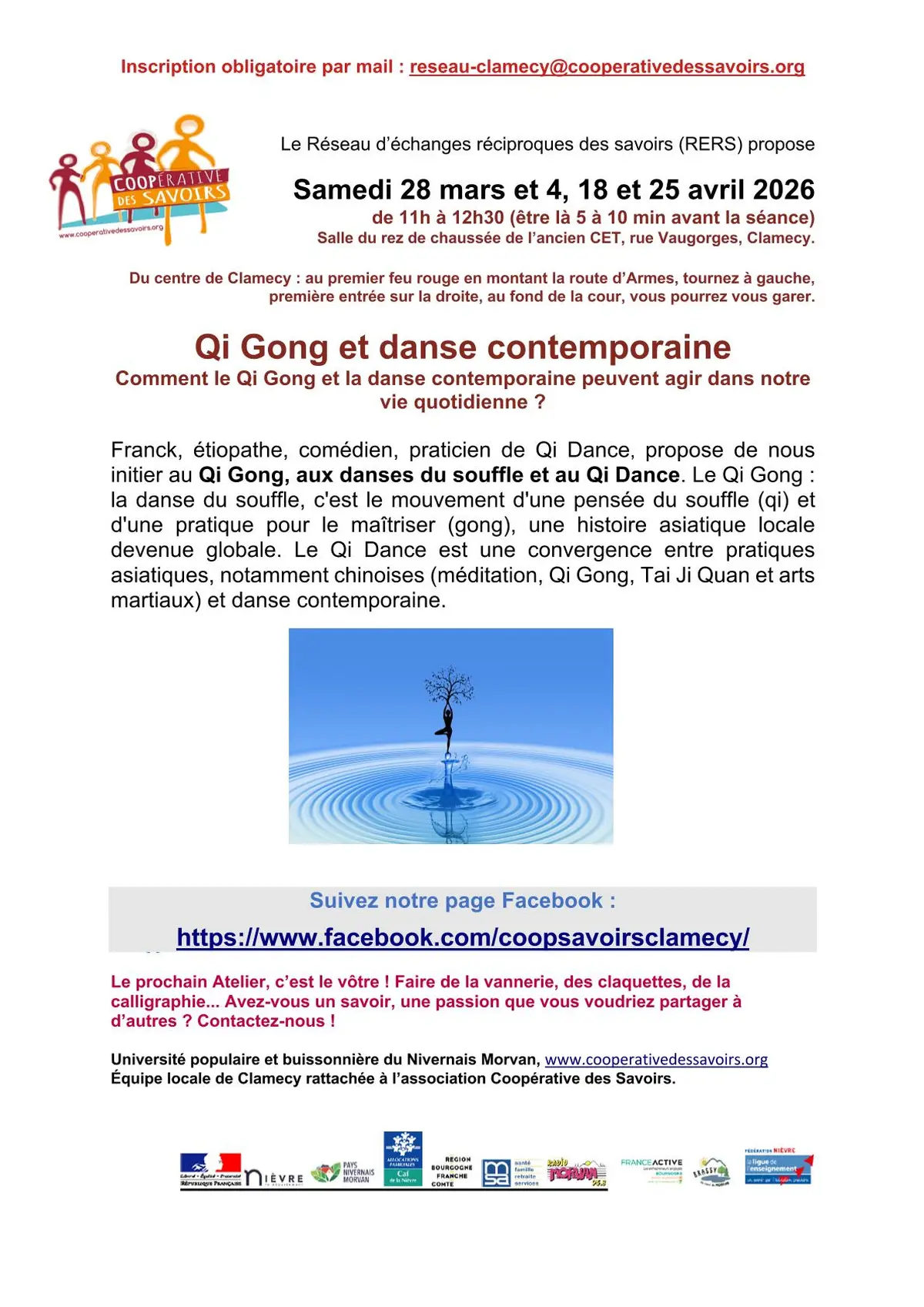 La Coopérative des savoirs  propose : Qi Gong et danse contemporaine
