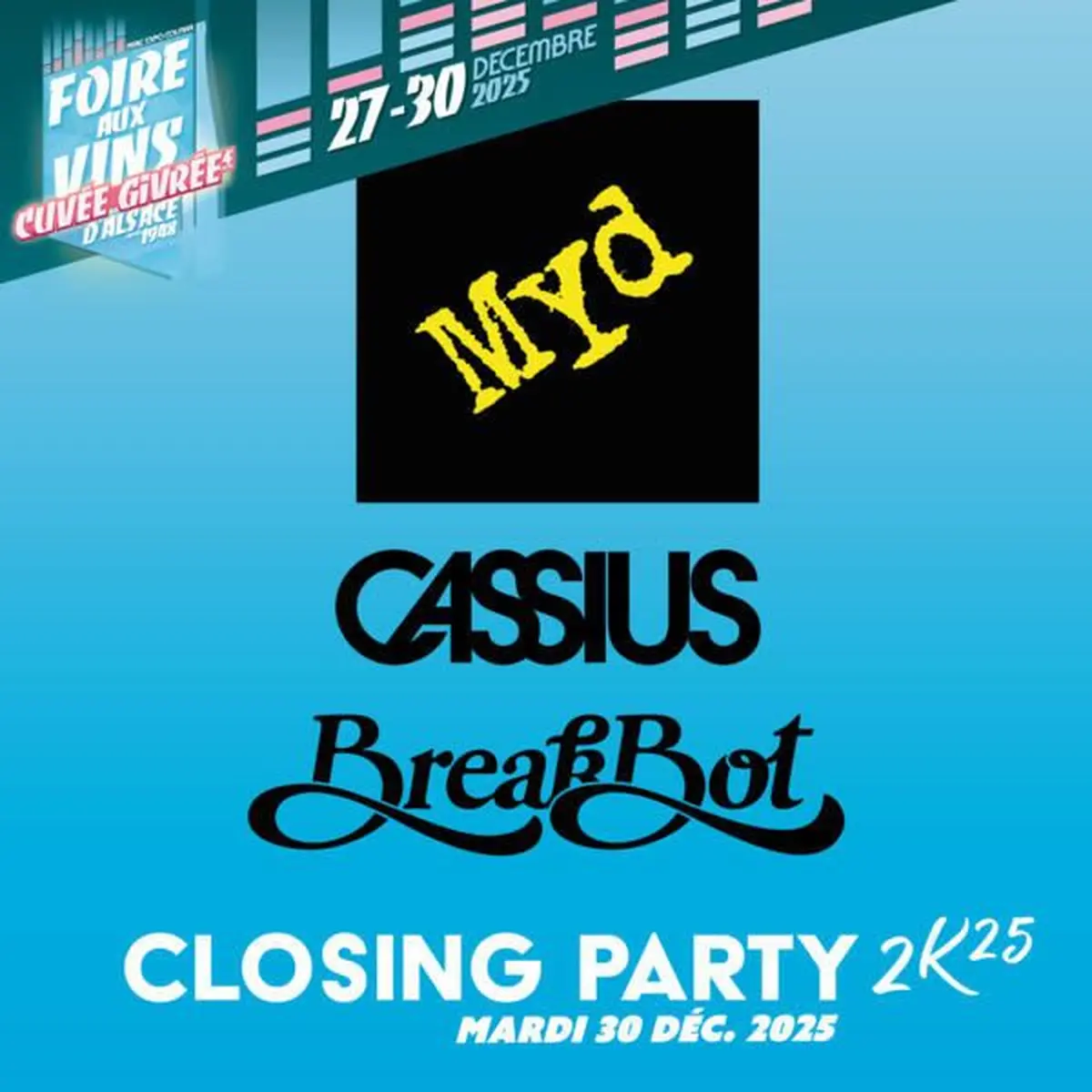 L'affiche de la Closing Party 2k25