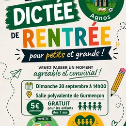 La dictée de la rentrée