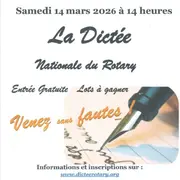 La dictée nationale  avec le Rotary Club Figeac