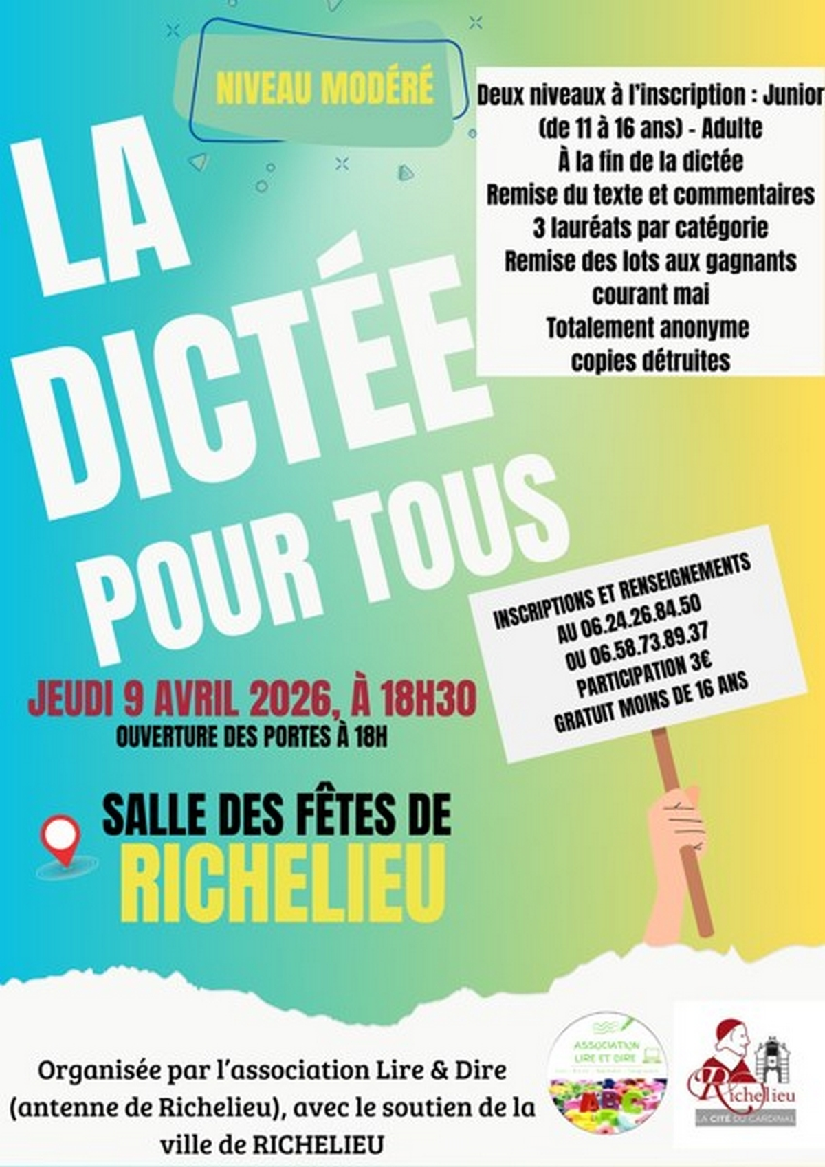 La dictée pour tous (difficulté modérée)