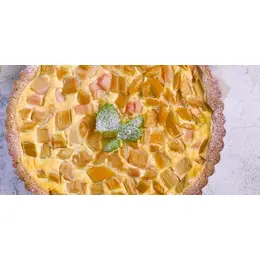 La fameuse tarte à la rhubarbe