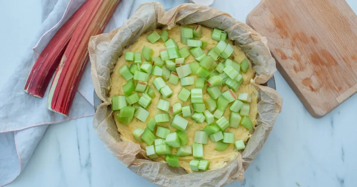 La fameuse tarte à la rhubarbe