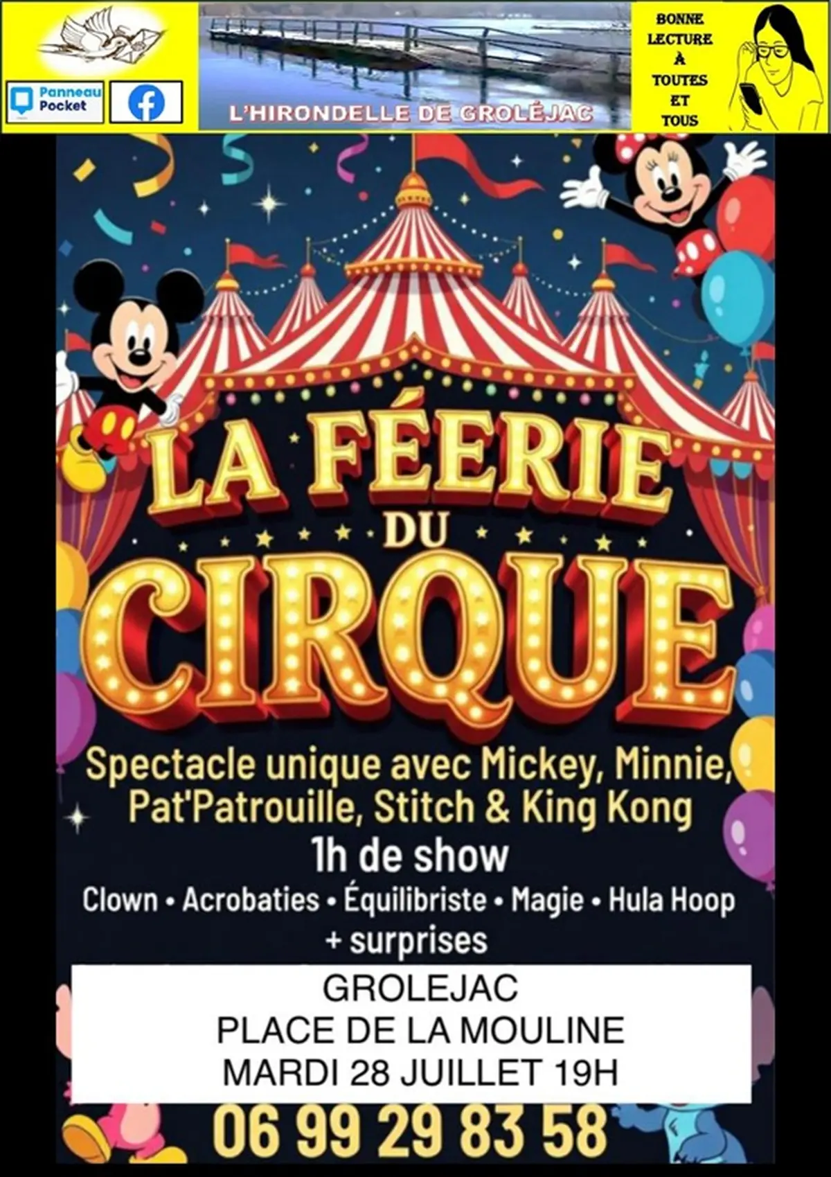 La féérie du cirque : Mickey et Minnie, Pat'Patrouille, Stitch & King kong