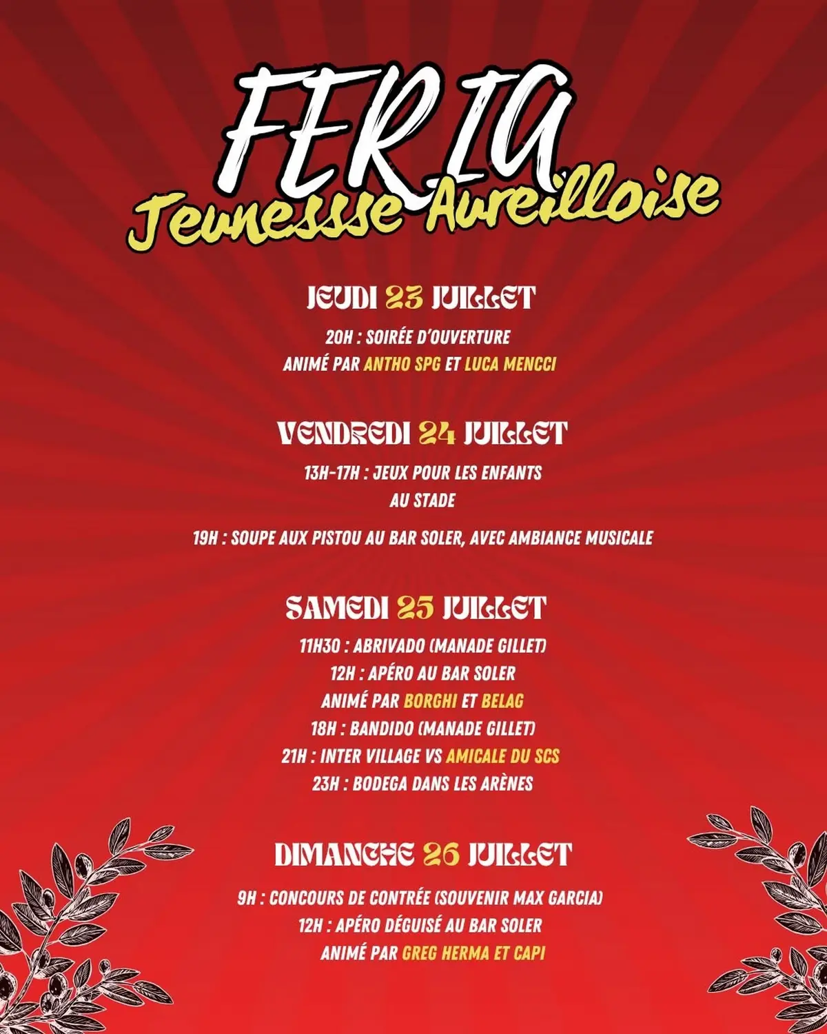 La Féria de la Jeunesse Aureilloise
