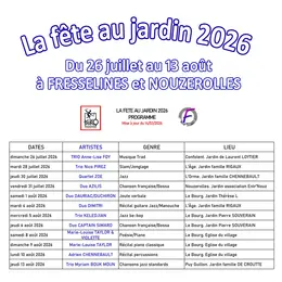 La fête au jardin
