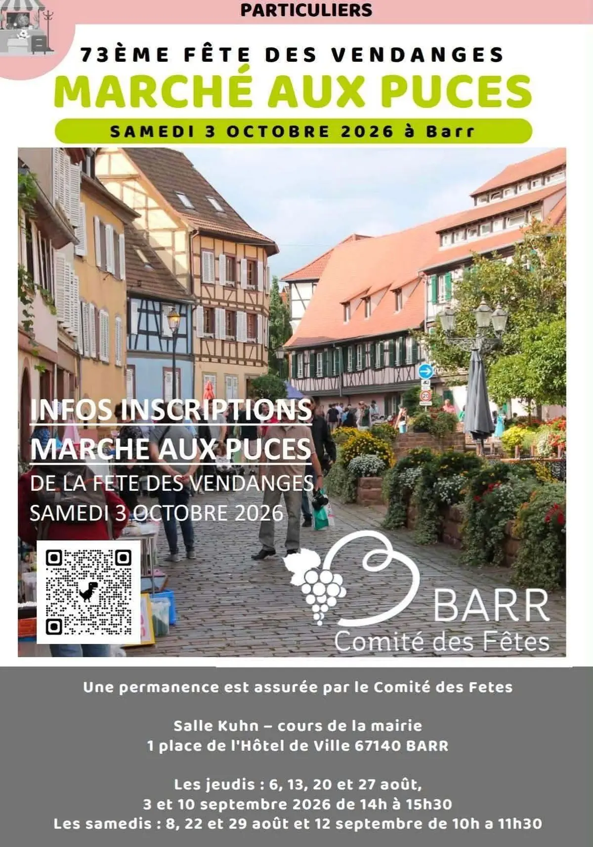 Marché aux puces de Barr 2026 : les inscriptions sont ouvertes