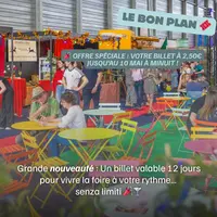 La Foire de Mulhouse au Parc Expo : un billet à 2,50 euros valable 12 jours DR