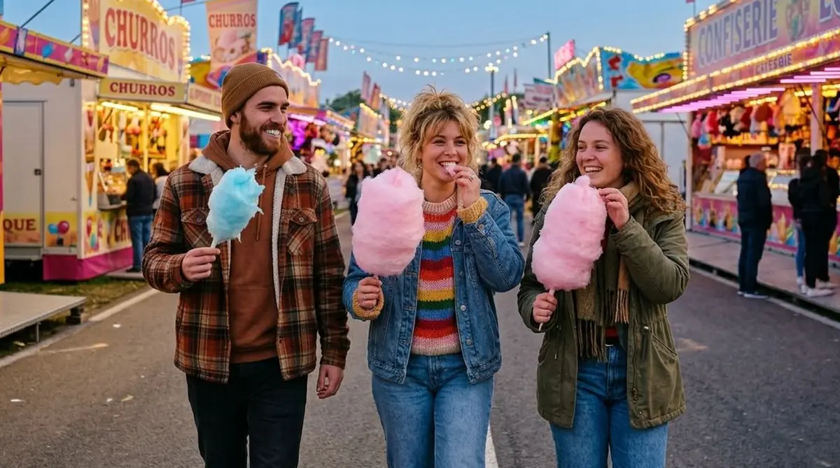 Churros, barbes à papa, crêpes et gaufres sont à retrouver sur la Foire Saint-Martin de Pontoise