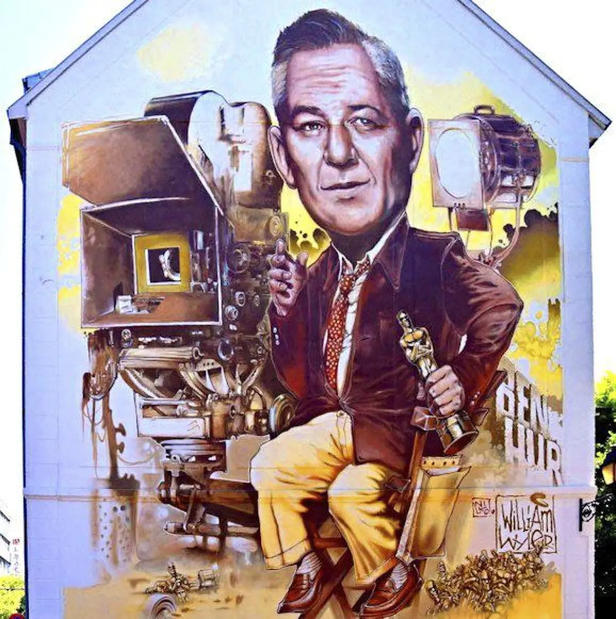 La fresque-Hommage à William Wyler