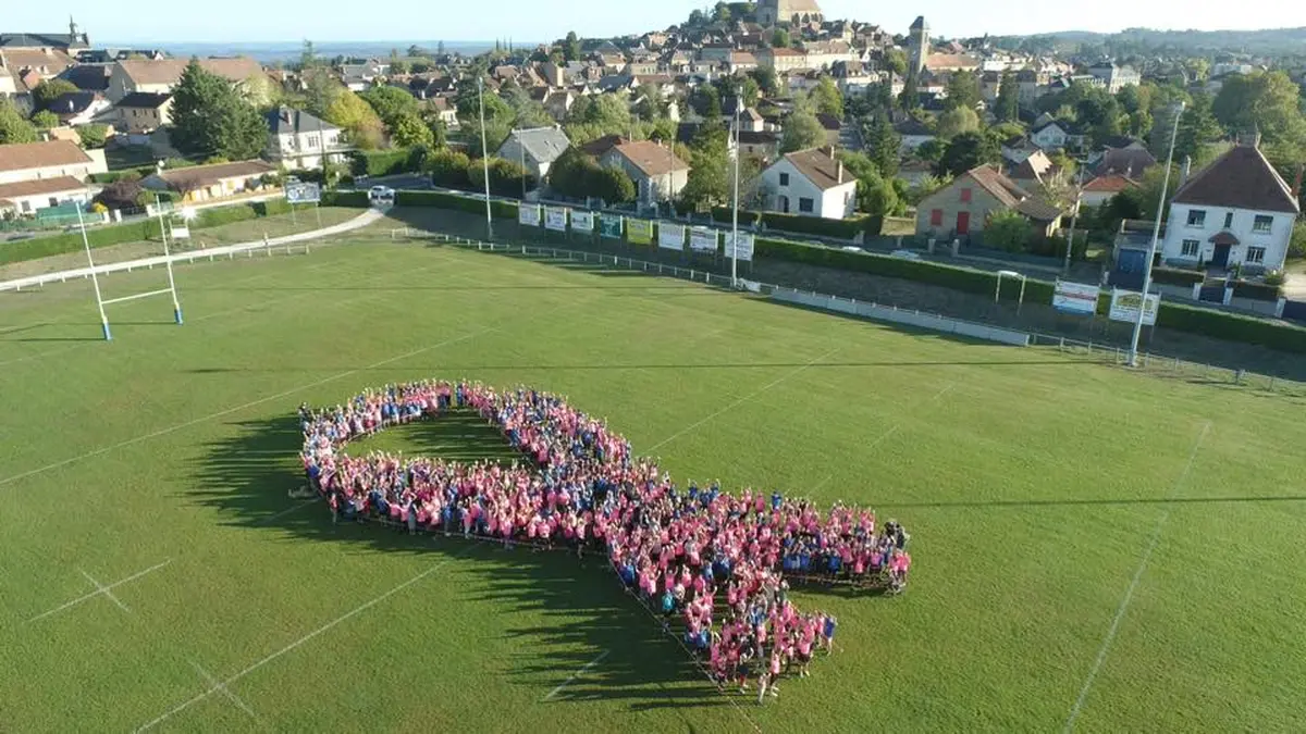 La Gourdonnaise en Rose et Bleu : 7 km contre le cancer