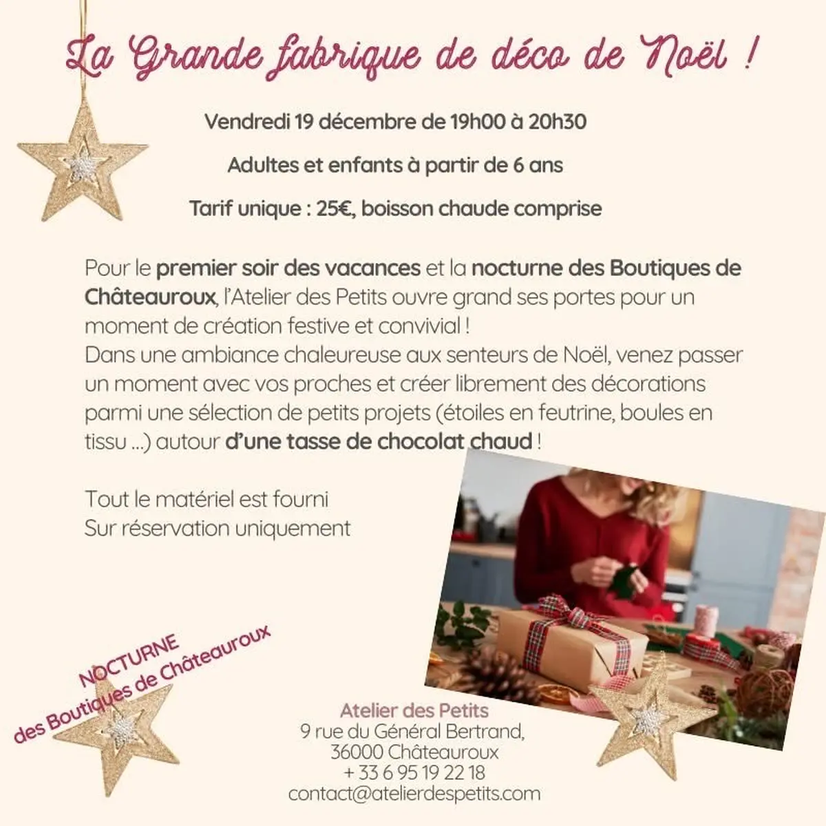 La grande fabrique de décoration de Noël !