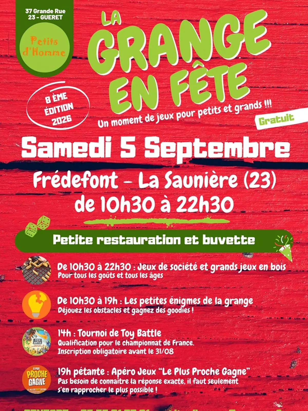 La Grange en Fête : un moement de jeux pour petits et grands !