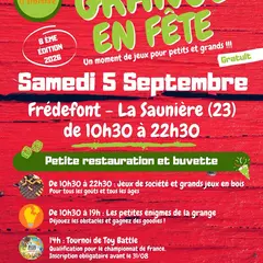 La Grange en Fête : un moement de jeux pour petits et grands !