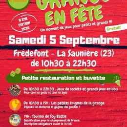 La Grange en Fête : un moement de jeux pour petits et grands !