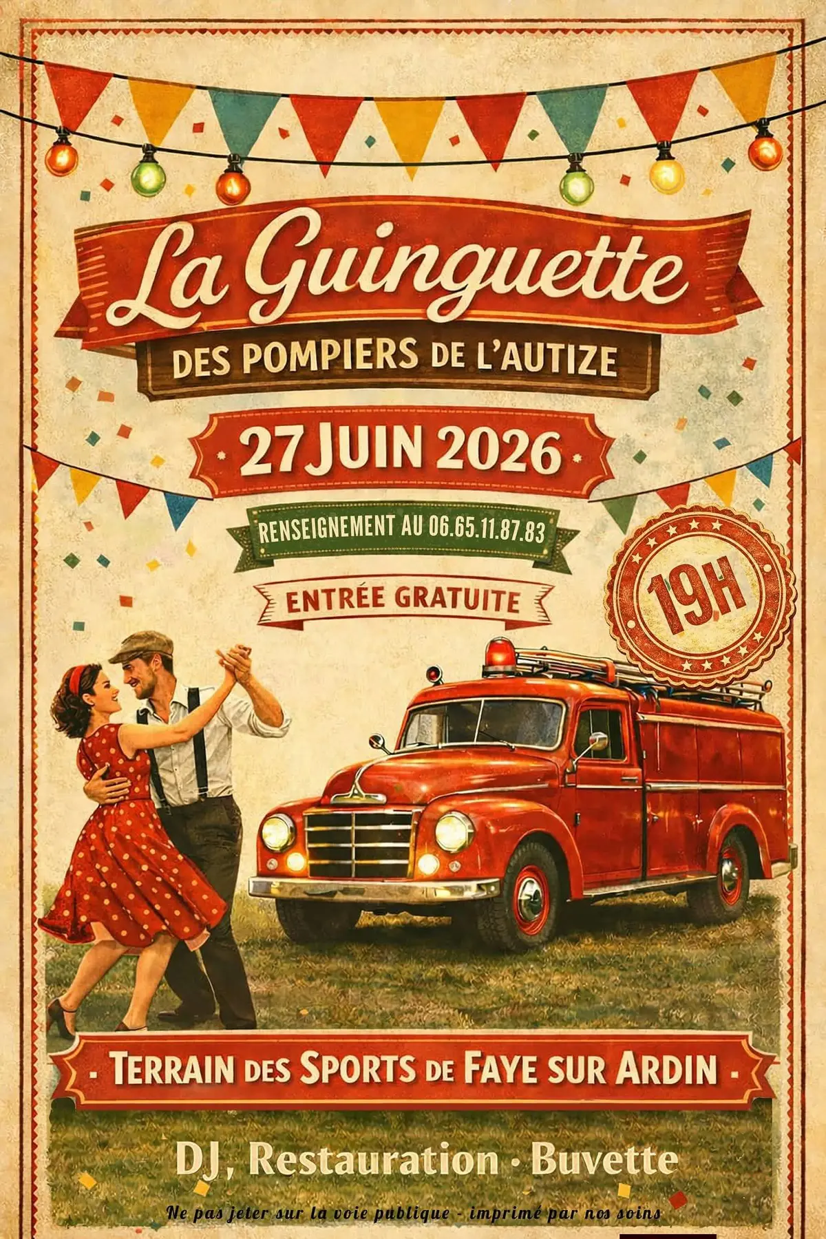 La guinguette des Pompiers de l'Autize