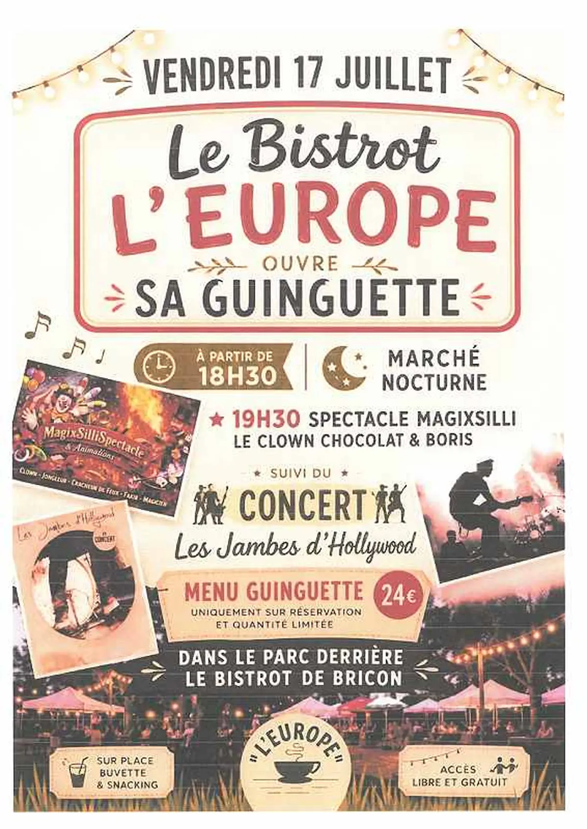 La guinguette du Bistrot de l'Europe
