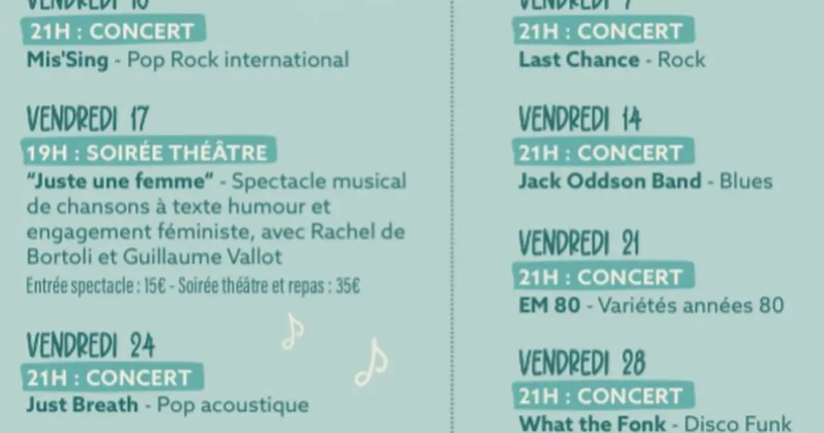 La Guinguette du Lot - Concert EM 80