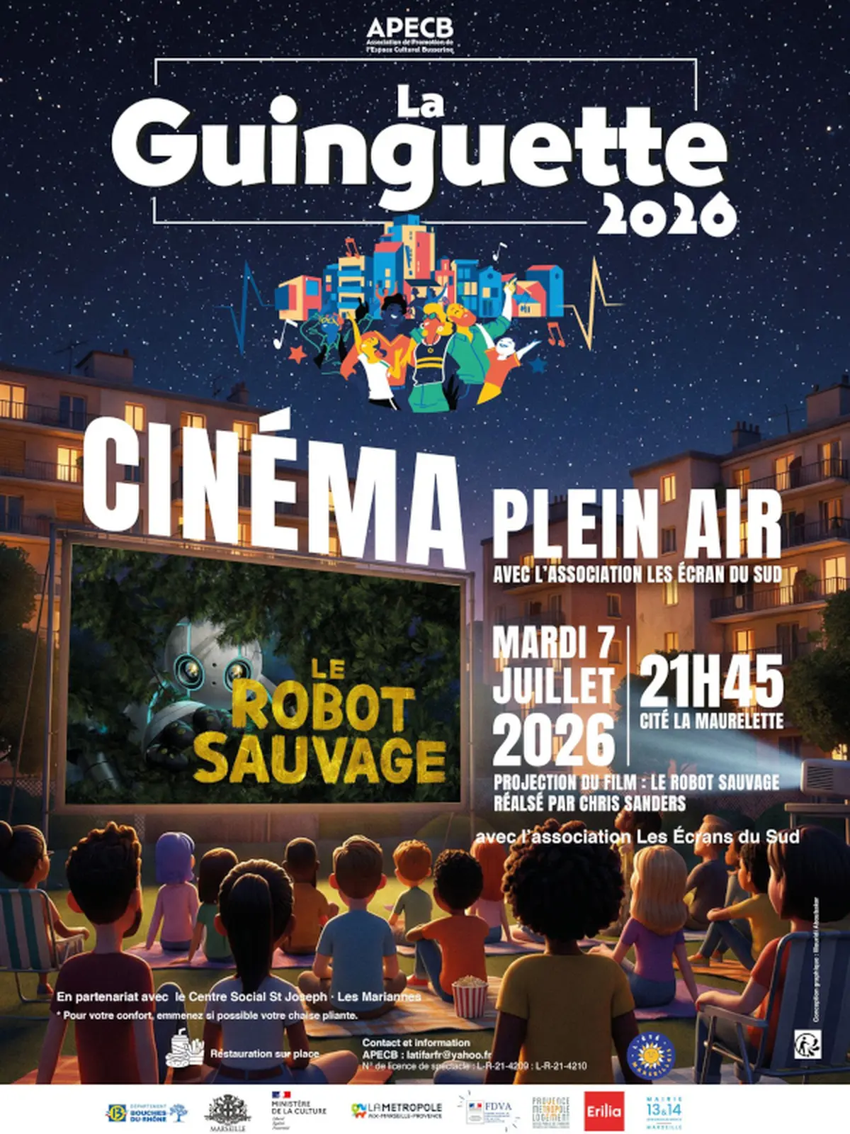 La Guinguette - Projection du film Robot Sauvage
