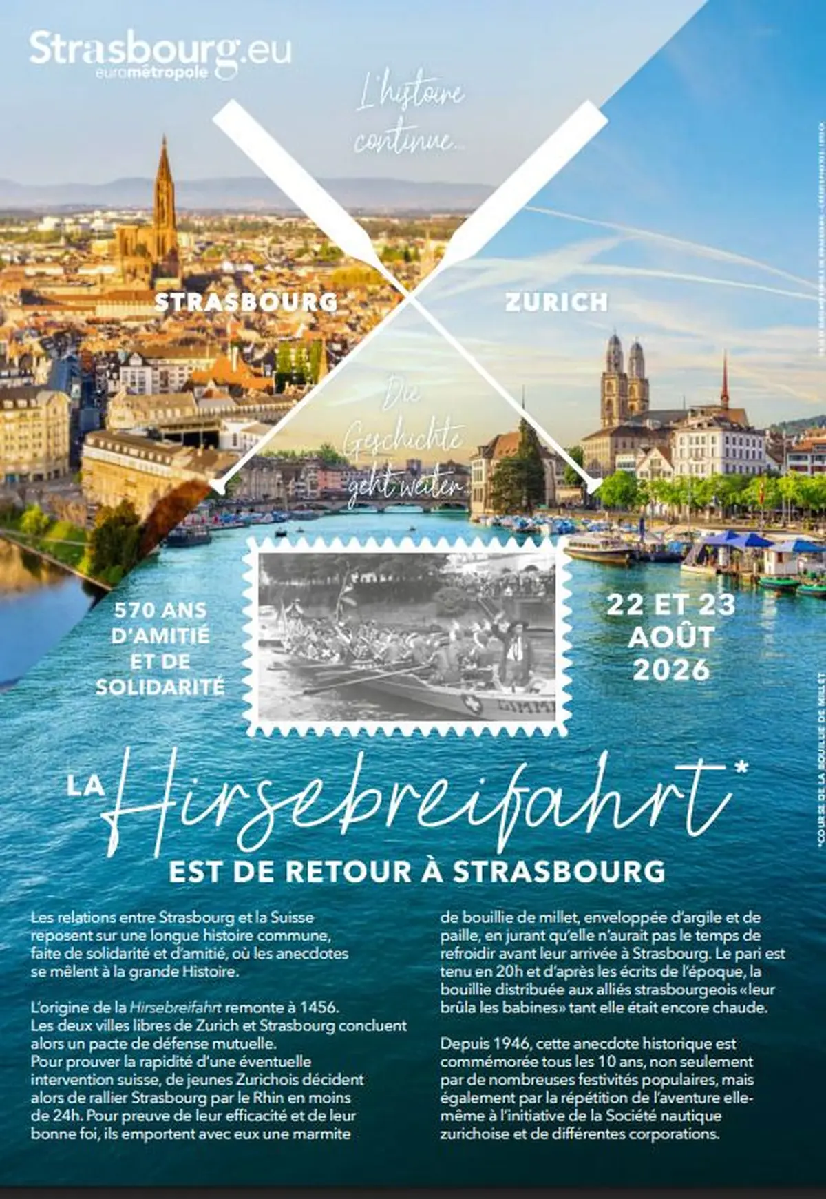 La Hirsebreifahrt à Strasbourg : 570 ans d'amitié franco-suisse célébrés