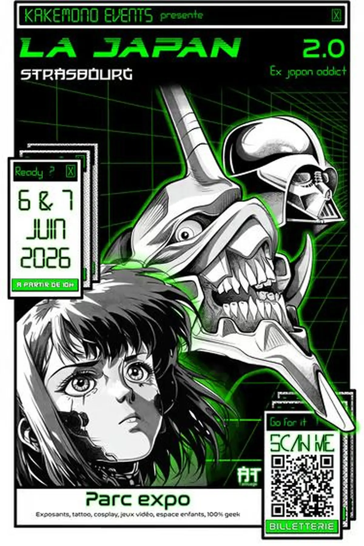 L'affiche de La Japan Strasbourg 2026, réalisée par Victor L'Aiguilleur Tatoueur