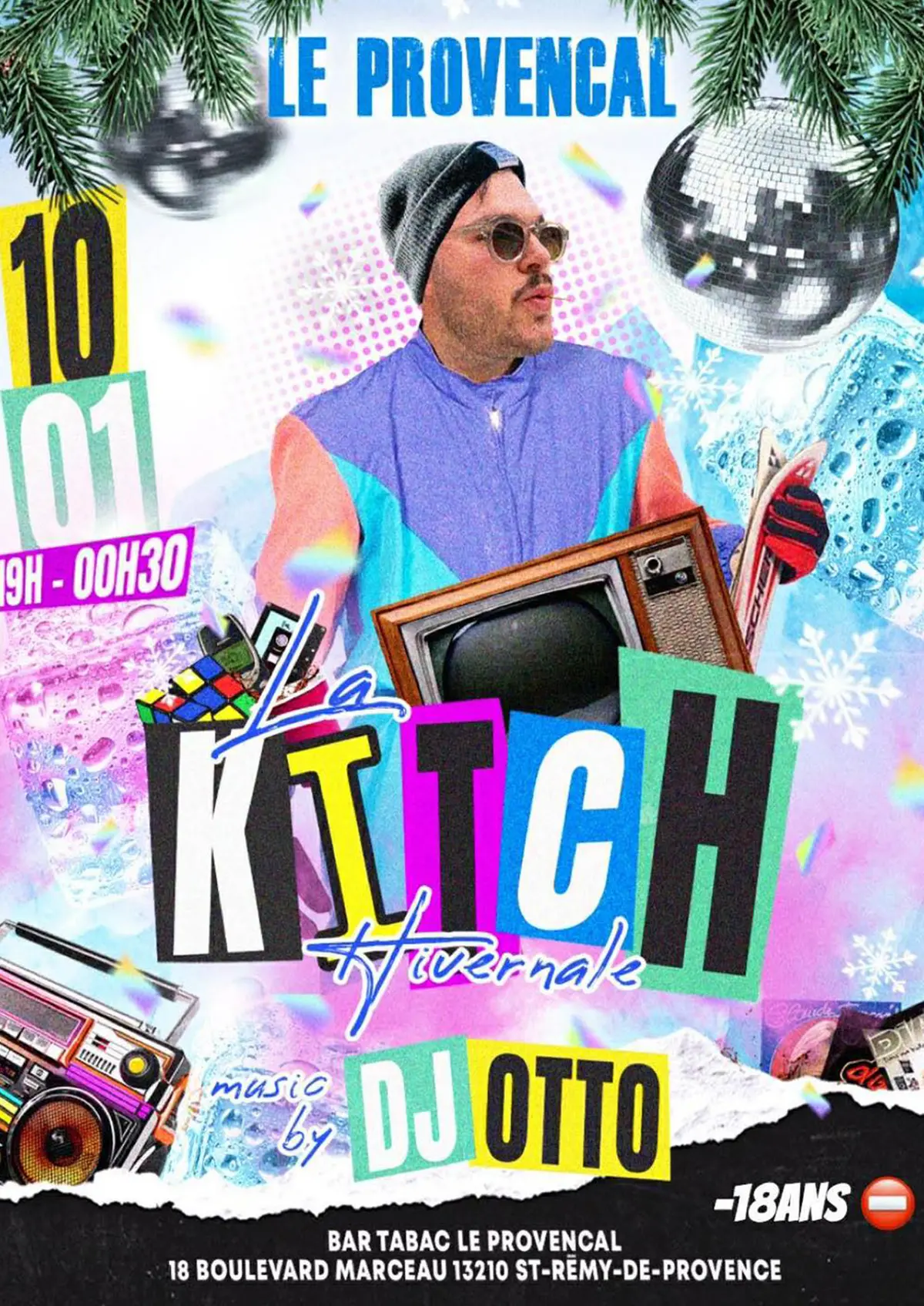 La kitch hivernale à Saint-Rémy-de-Provence