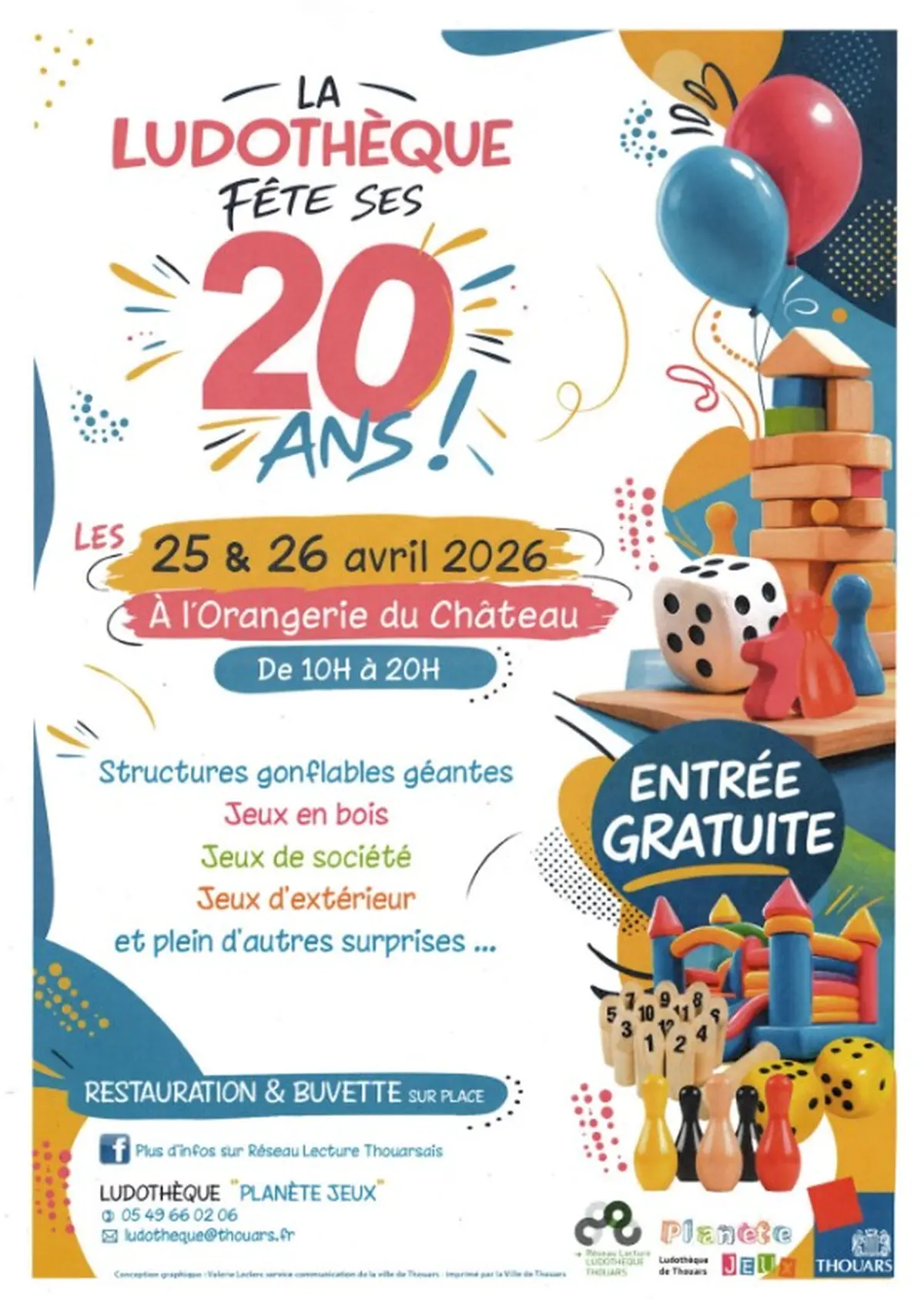 La ludothèque fête ses 20 ans !